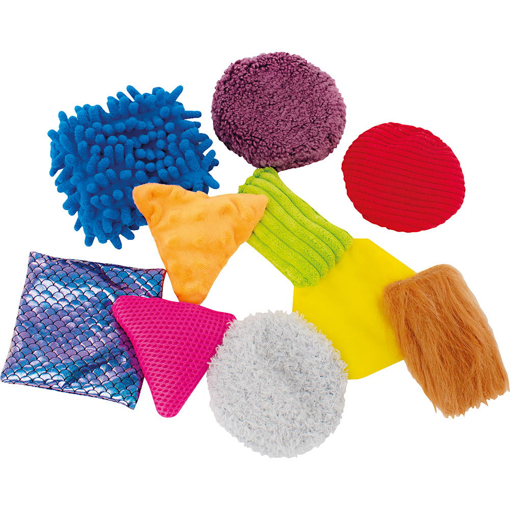 Bunte Sensorikkissen, 10 Stück