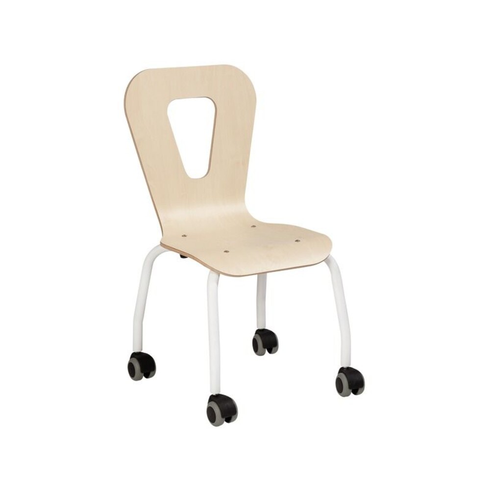 Schalenstuhl Mia mit 4 Rollen