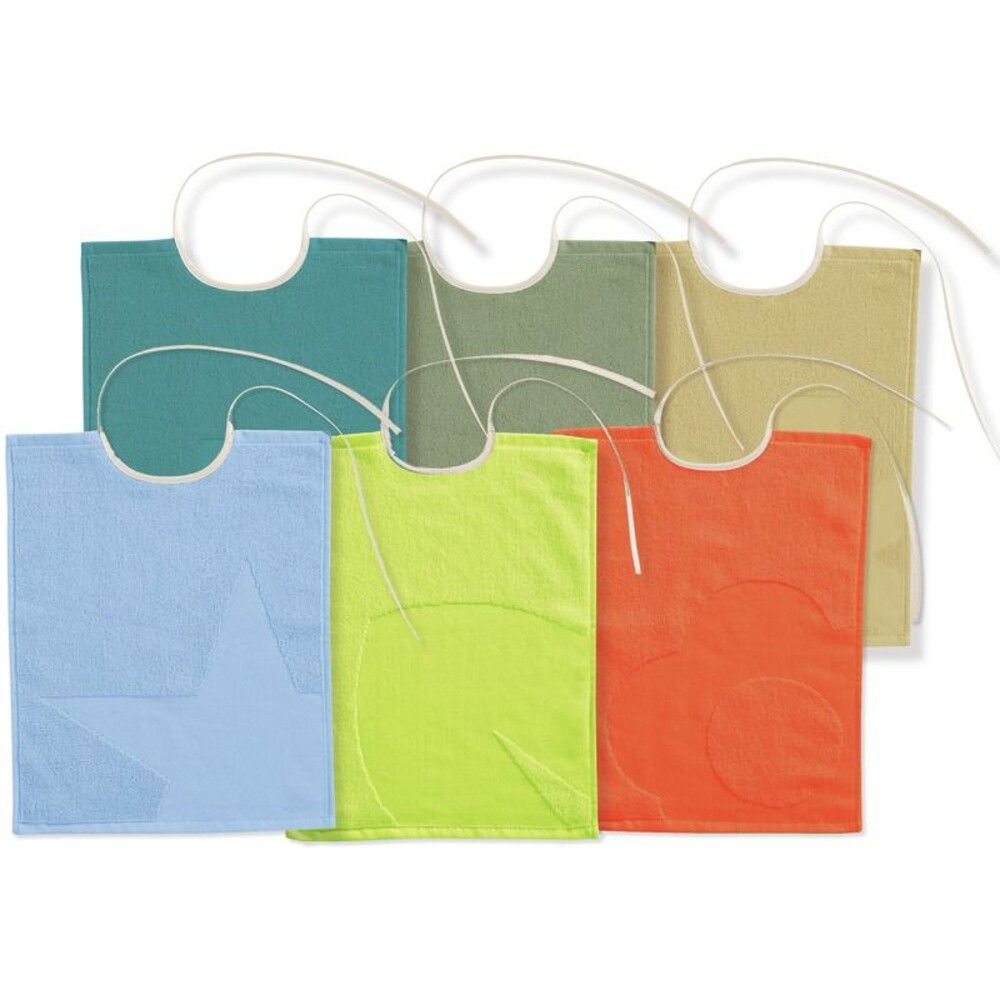 Lätzchen mit Schnüren und Verzierungen, 6er Set