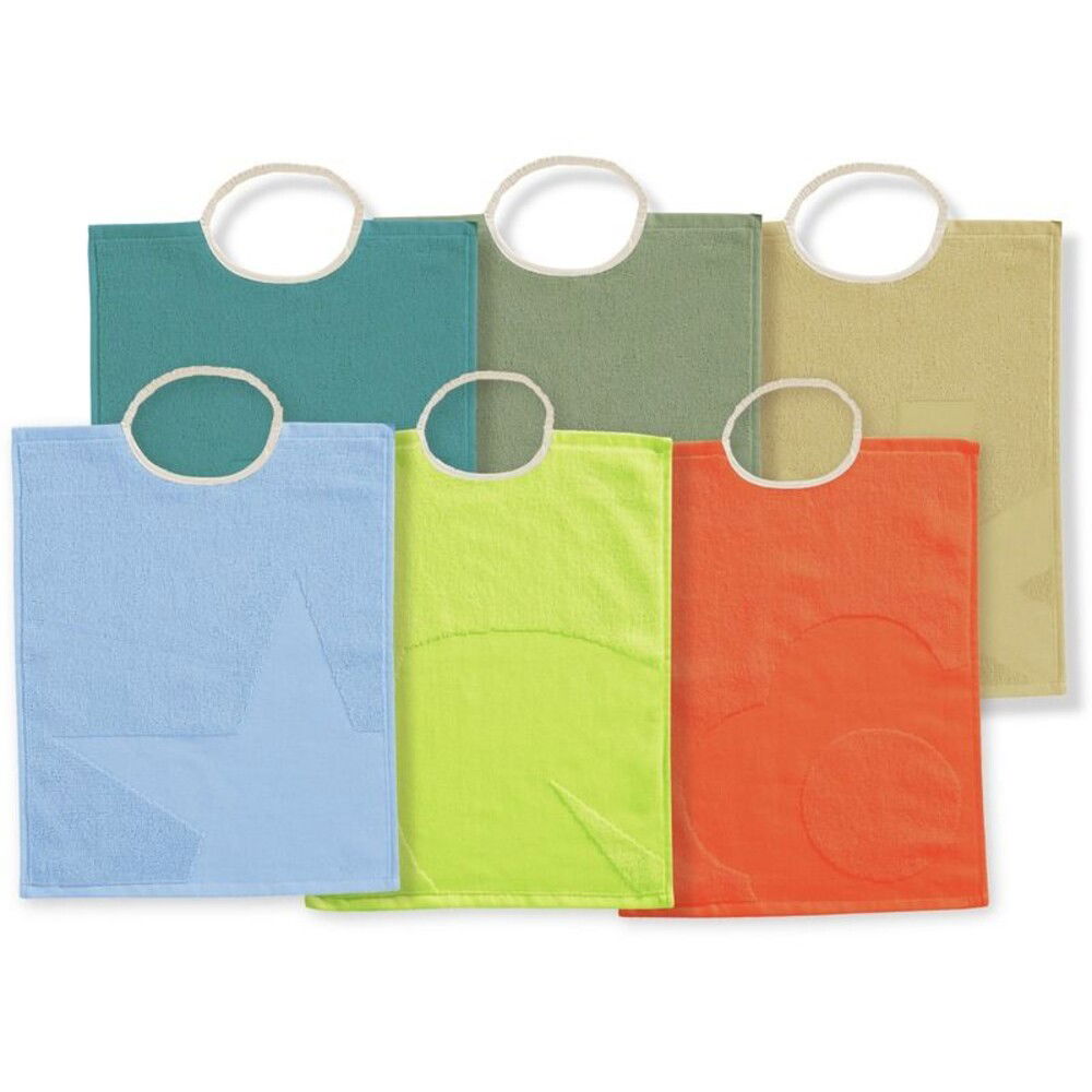 Lätzchen mit Gummiband und Verzierungen, 6er Set