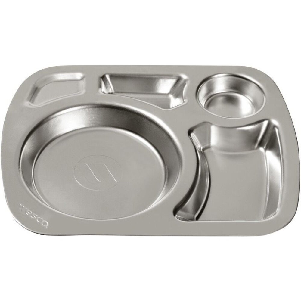 Edelstahl-Geschirr Unterteiltes Tablett