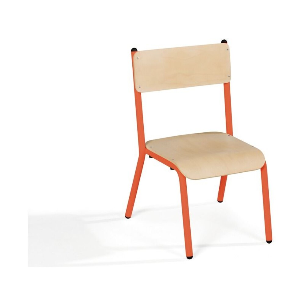 Stuhl Basic aus Holz und Metall