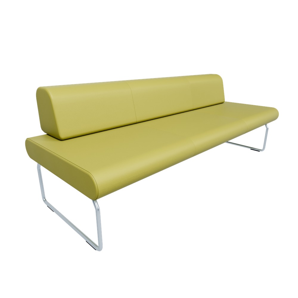 Modul Flow, Dreisitzer mit Lehne, Bezug Kunstleder Keimo