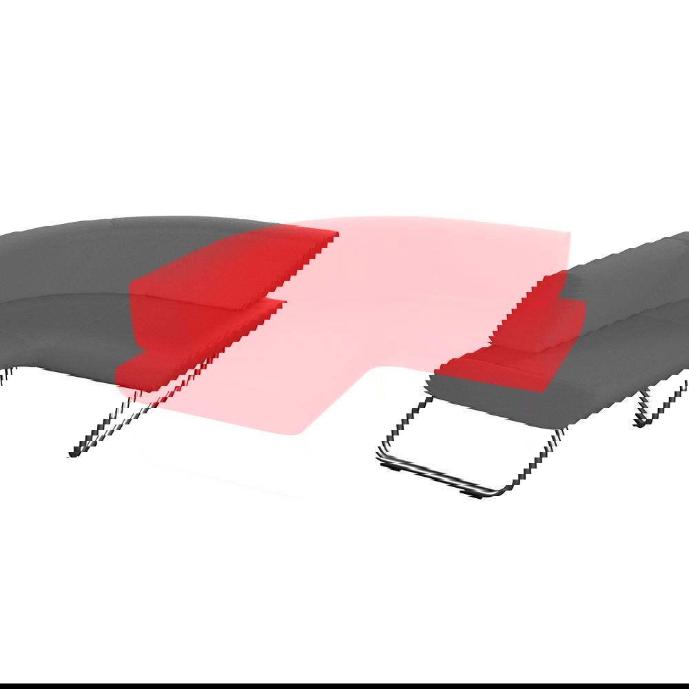 Modul Flow, Eckbank 90°, mit Lehne außen, Bezug Stoff Bond
