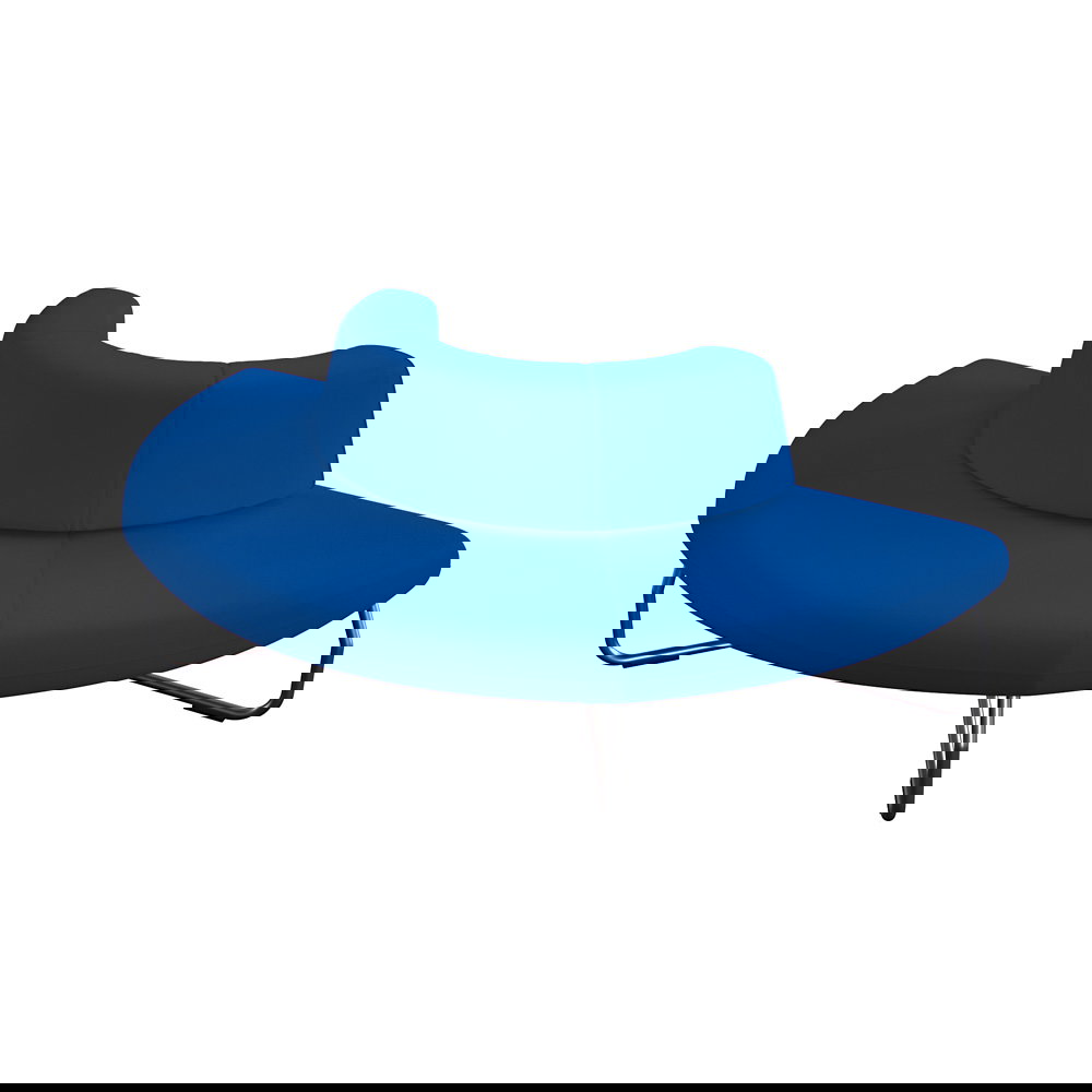 Modul Flow, Eckbank 180°, mit Lehne innen, Bezug Stoff Bond