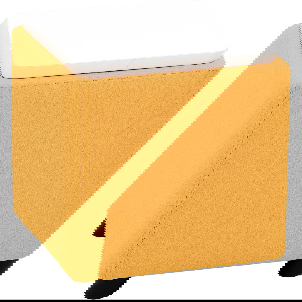 Eckhocker mit Tischplatte, senf - Modul Blocks mini