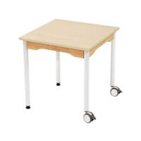 Tisch quadratisch 60x60 cm - melaminbeschichtete Tischplatte - Beine aus Metall – Bild 6