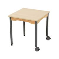 Tisch quadratisch 60x60 cm - melaminbeschichtete Tischplatte - Beine aus Metall – Bild 7