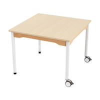 Tisch quadratisch 80x80 cm - melaminbeschichtete Tischplatte - Beine aus Metall – Bild 8