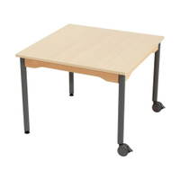 Tisch quadratisch 80x80 cm - melaminbeschichtete Tischplatte - Beine aus Metall – Bild 7