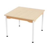 Tisch quadratisch 80×80 cm – melaminbeschichtete Tischplatte – Beine aus Metall - 88693 c001 230907 pc 1000
