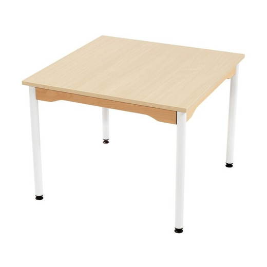 88693_c001_230907_pc_1000 Tisch quadratisch 80×80 cm – melaminbeschichtete Tischplatte – Beine aus Metall - 88693 c001 230907 pc 1000
