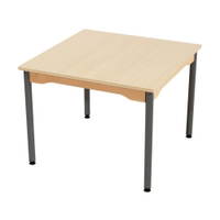 Tisch quadratisch 80x80 cm - melaminbeschichtete Tischplatte - Beine aus Metall – Bild 6