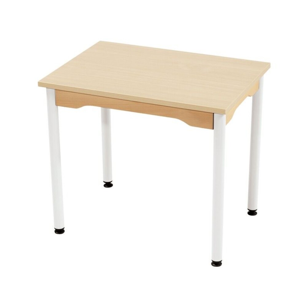 Tisch rechteckig 70x50 cm - melaminbeschichtete Tischplatte - Beine aus Metall