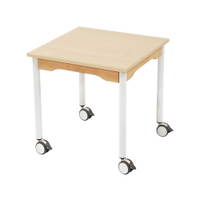 Tisch quadratisch 60x60 cm - melaminbeschichtete Tischplatte - Beine aus Metall – Bild 8