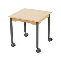 Tisch quadratisch 60x60 cm - melaminbeschichtete Tischplatte - Beine aus Metall – Bild 9
