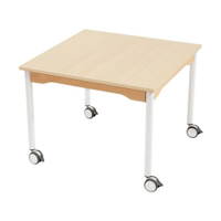 Tisch quadratisch 80x80 cm - melaminbeschichtete Tischplatte - Beine aus Metall – Bild 5