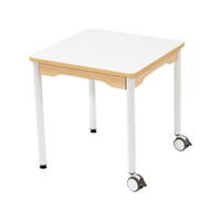 Tisch quadratisch 60x60 cm - mit abwischbarer Tischplatte - Beine aus Metall – Bild 6