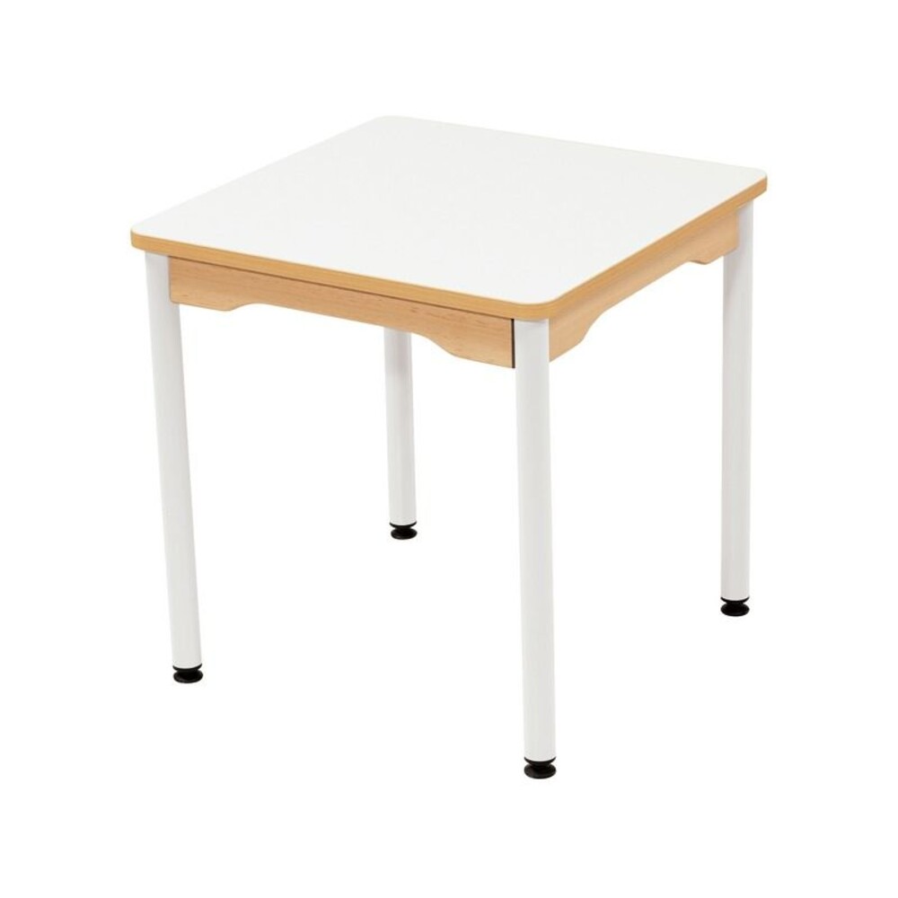 Tisch quadratisch 60x60 cm - mit abwischbarer Tischplatte - Beine aus Metall