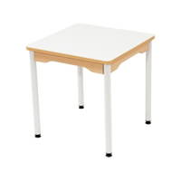 Tisch quadratisch 60×60 cm – mit abwischbarer Tischplatte – Beine aus Metall - 89415 c001 230915 pd 1000