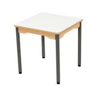 Tisch quadratisch 60x60 cm - mit abwischbarer Tischplatte - Beine aus Metall – Bild 9