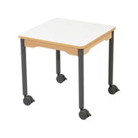 Tisch quadratisch 60x60 cm - mit abwischbarer Tischplatte - Beine aus Metall – Bild 7
