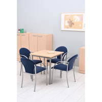 Flüstertisch quadratisch, 70×70 cm - B9001 06 08 MW00 P SP PA f 25
