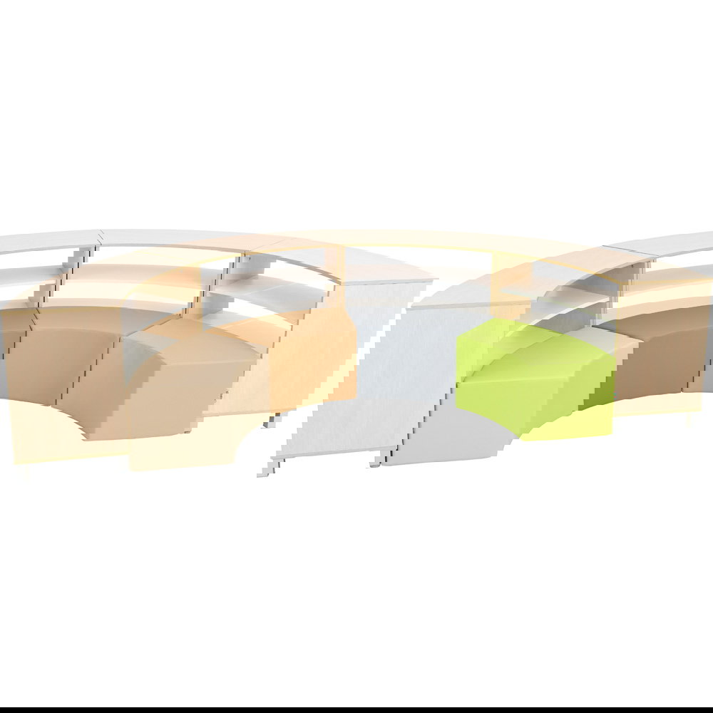 Sitzecke Paolo mit Schränken, innen, Grün-Braun-Töne (Quadro 139/139W)