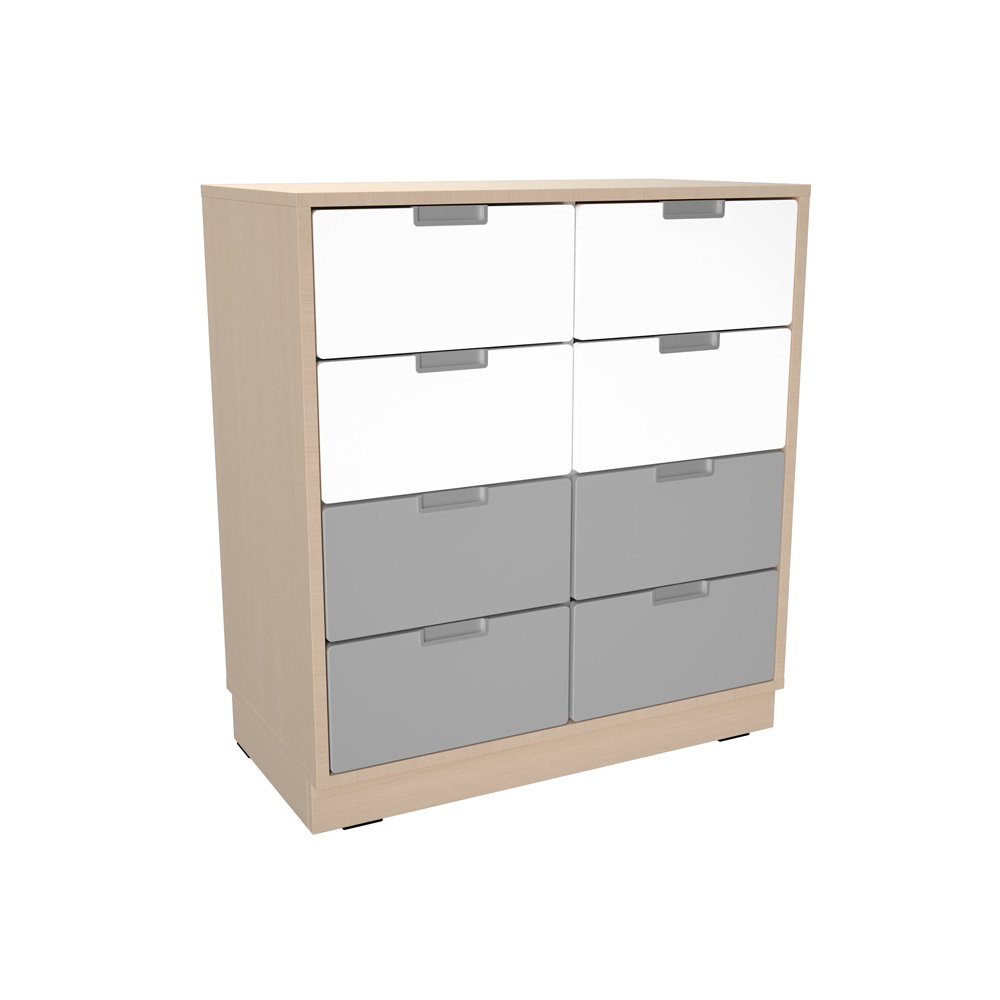 Schrank M mit 8 Schubladen, B 79, (Quadro 228/228W)