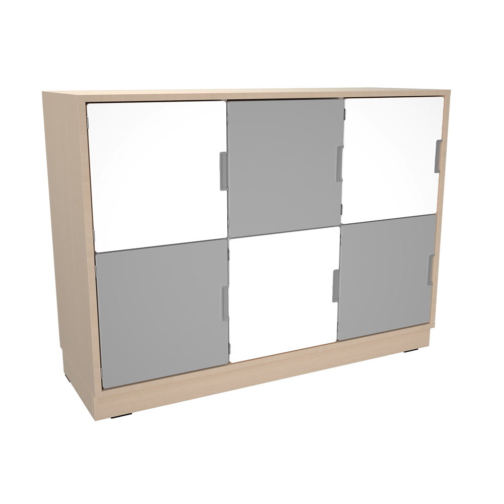 Schrank M mit 2 Mittelwänden, mit Türen, B 116 (Quadro 229/229W–180°)