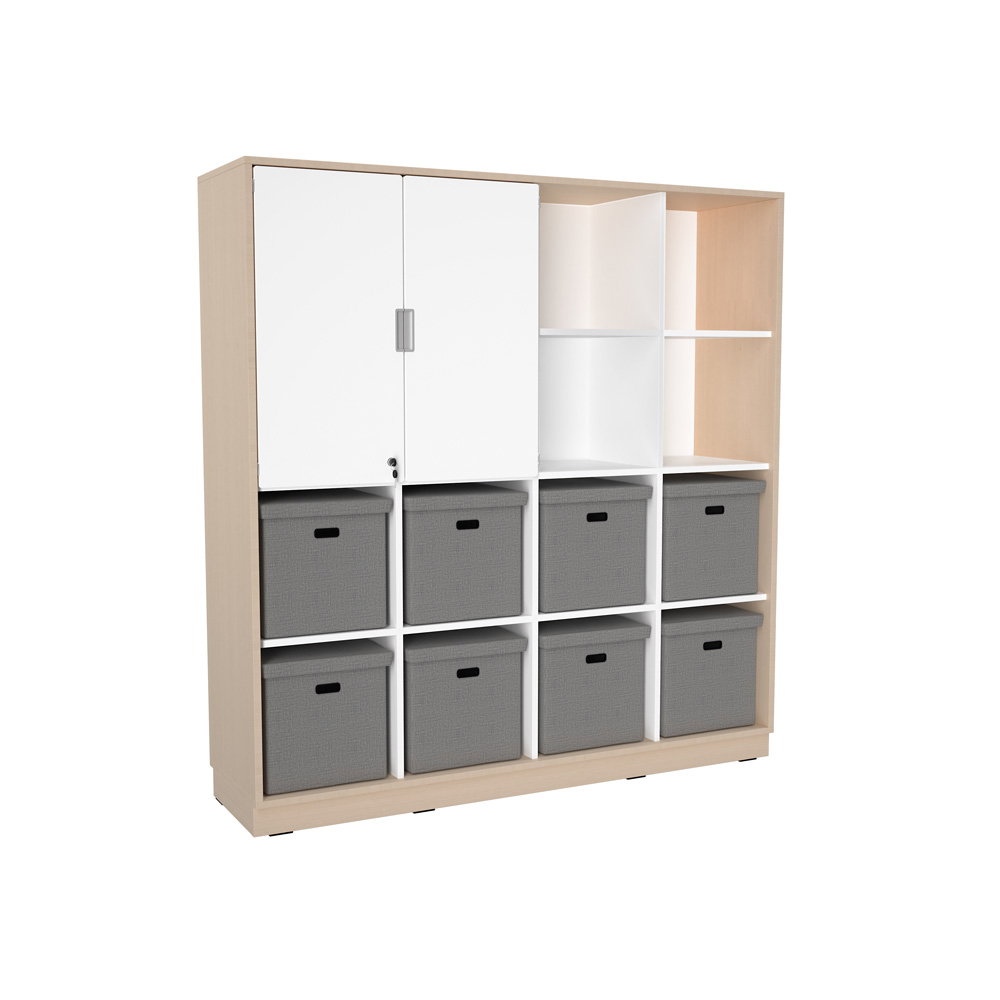 Schrank XL, B 154, mit Textilboxen (Quadro 246/246W – 180°)