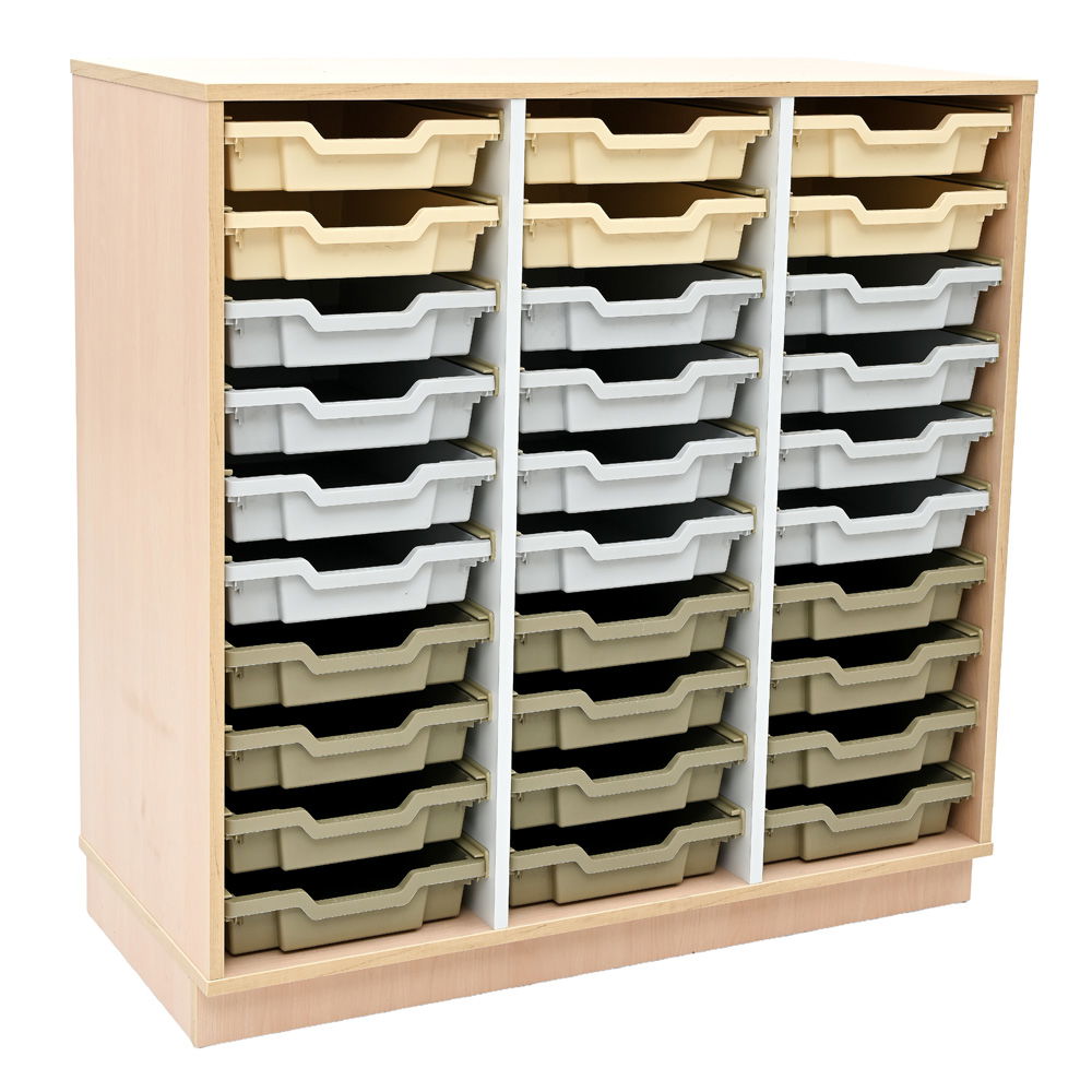 Regal M+ + 30 flache Behälter (Quadro 300)