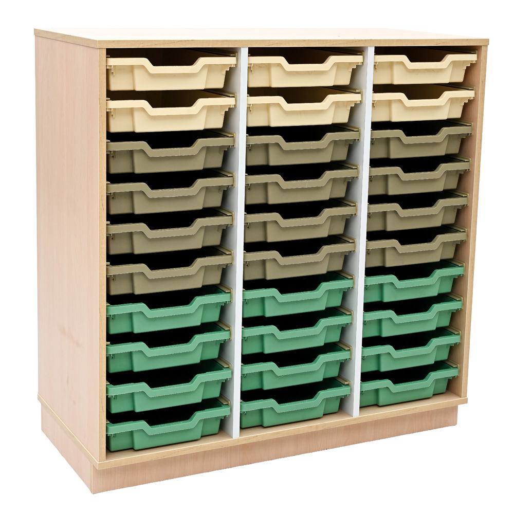 Regal M+ + 30 flache Behälter (Quadro 304)