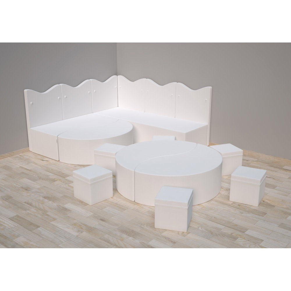 Snoezel-Ecke 3, mit Sitzen, SH 30/35 cm