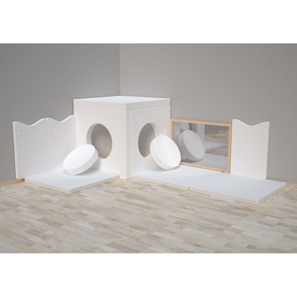 Snoezel-Ecke 4, mit Häuschen und Spiegel