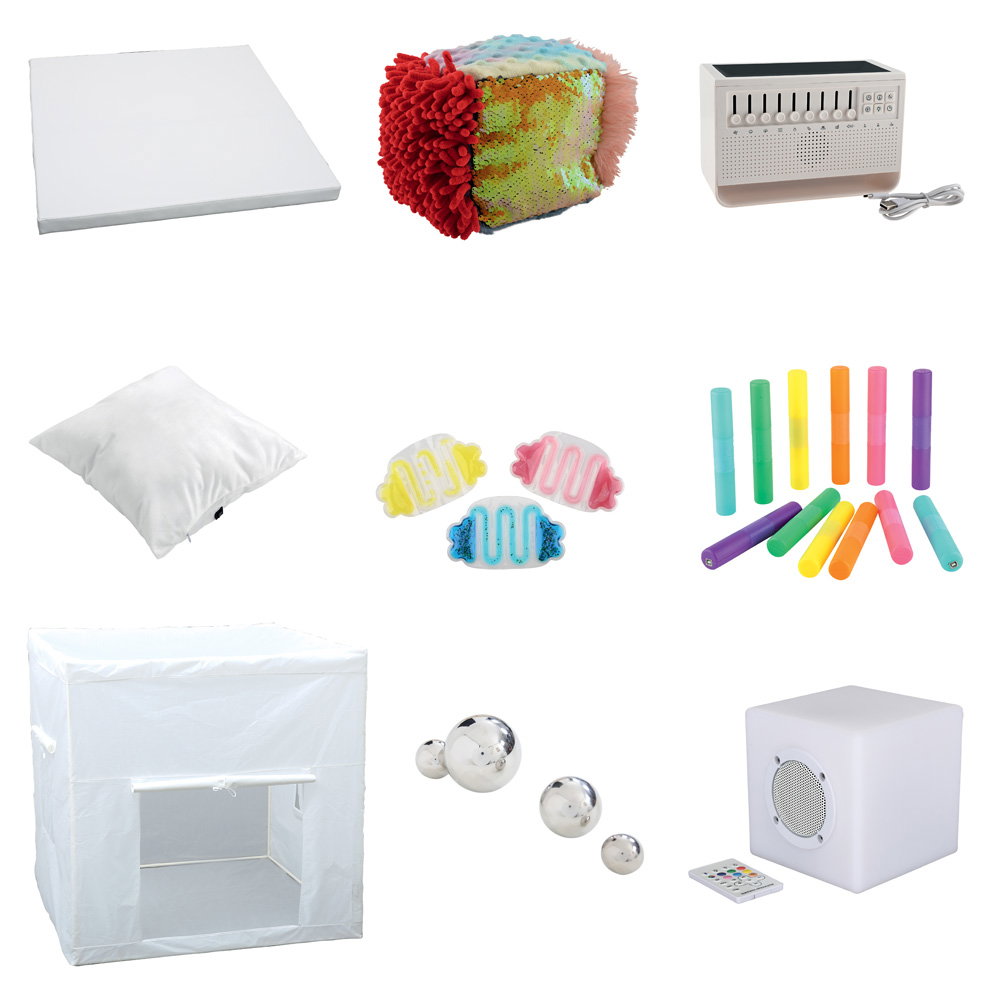 Mini-Erlebnisraum, weiß, mit Tastelementen