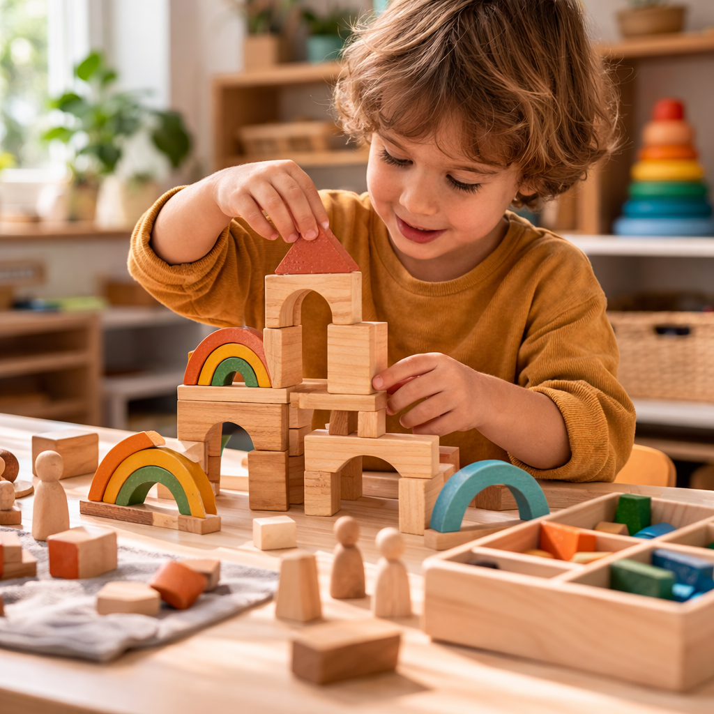 Boy Building Castle