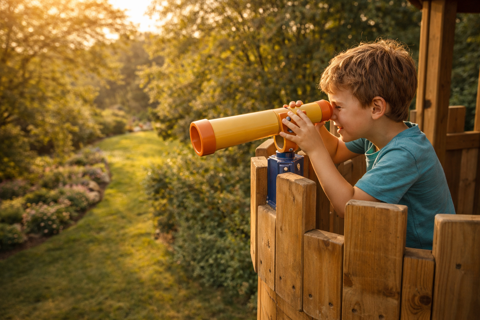 Boy Observing