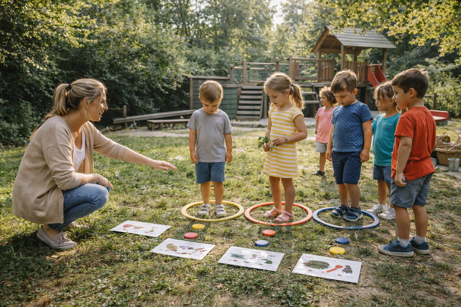 Children Teacher Play