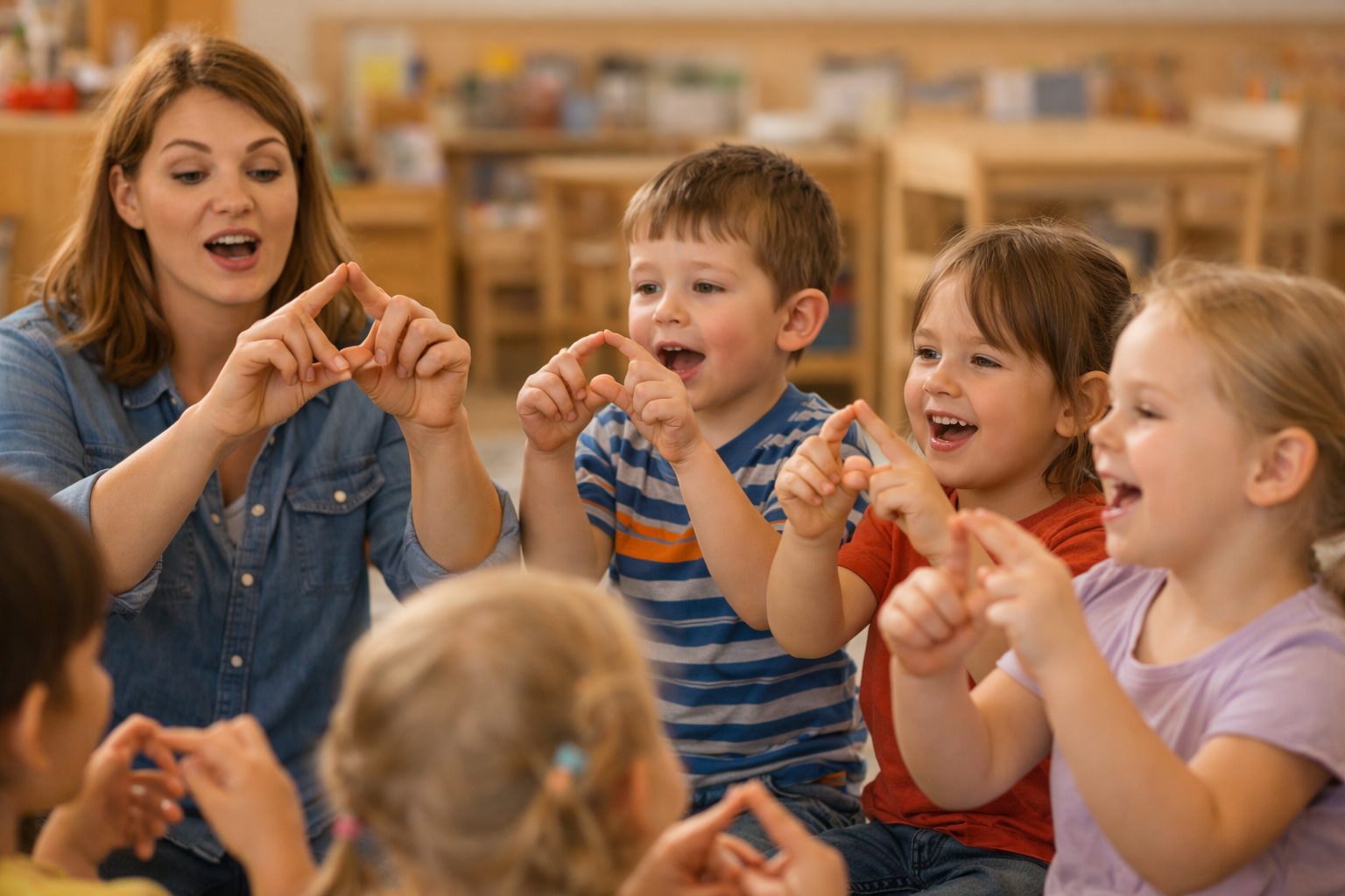Teacher Kids Fingers