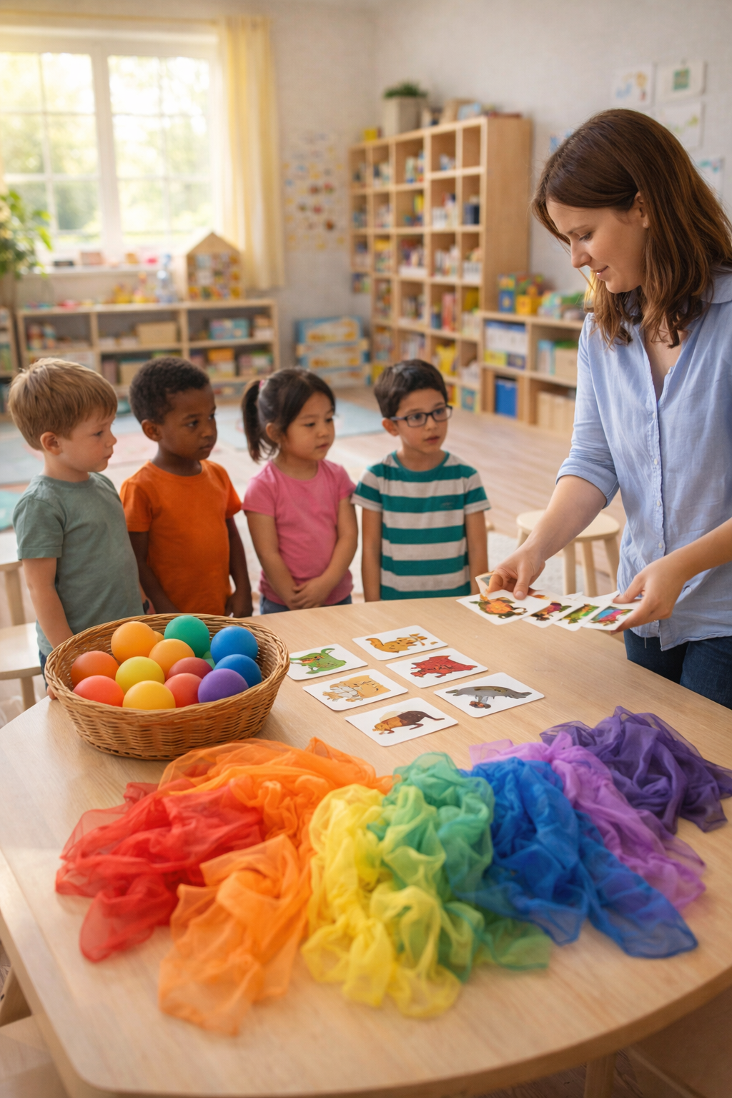 Teacher Preparing Materials