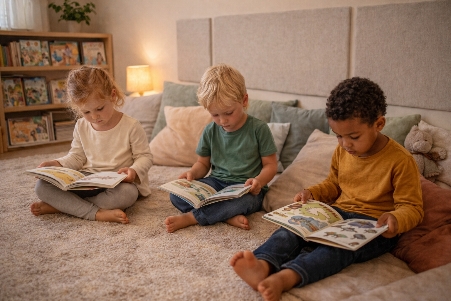 Three Children Read