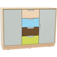 Quadro - Schrank M mit 2 Mittelwänden und 1 x 3 Einlegeböden, B 116 – Bild 38