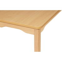 Tisch rechteckig 120x80 cm - beschichtete Tischplatte - Beine aus Holz – Bild 10