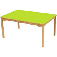 Tisch rechteckig 120x80 cm - beschichtete Tischplatte - Beine aus Holz – Bild 8