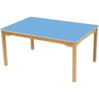 Tisch rechteckig 120x80 cm - beschichtete Tischplatte - Beine aus Holz – Bild 7