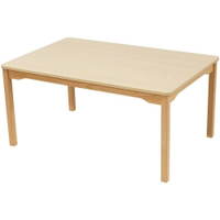 Tisch rechteckig 120×80 cm – beschichtete Tischplatte – Beine aus Holz - 46082 cn16 220624 pd 1000