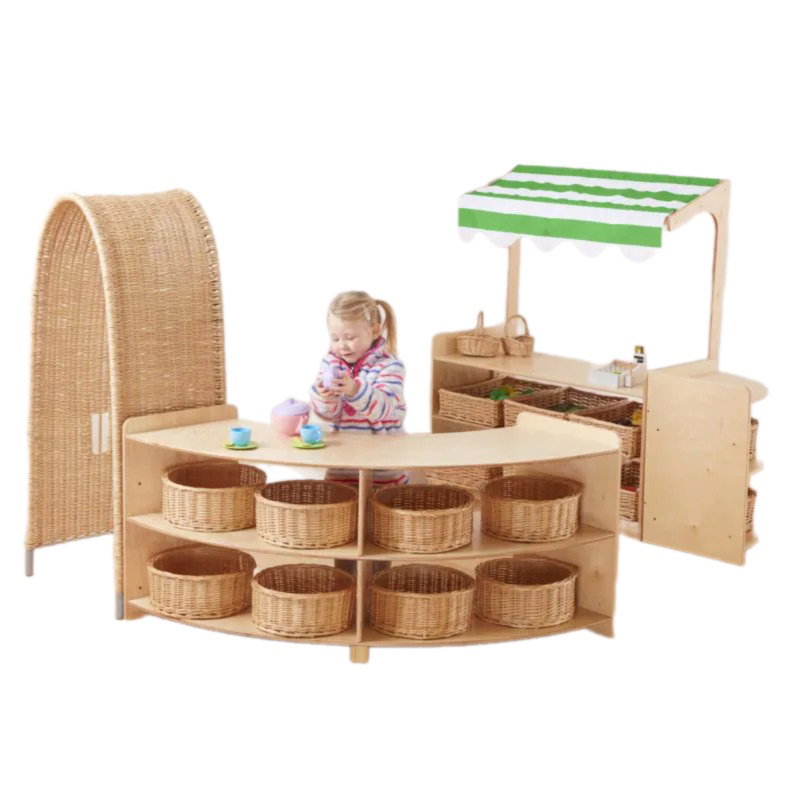 Rollenspiel-Ecke „Rookie“ – 5-teiliges Spielmöbel-Set mit Bogen & Stauraum