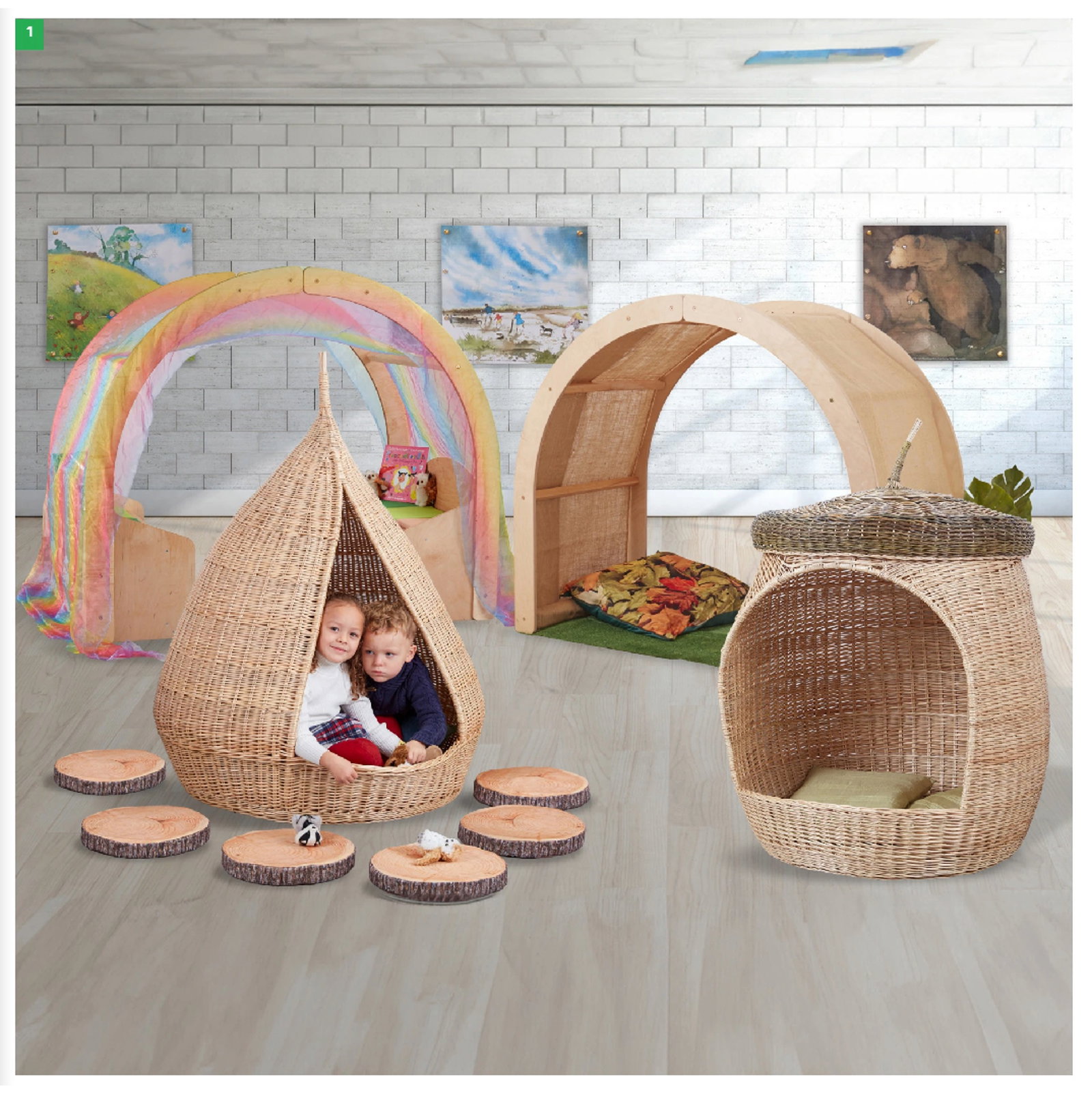 Gemütlicher Indoor-Lese-Rückzugsort, 12-teilig