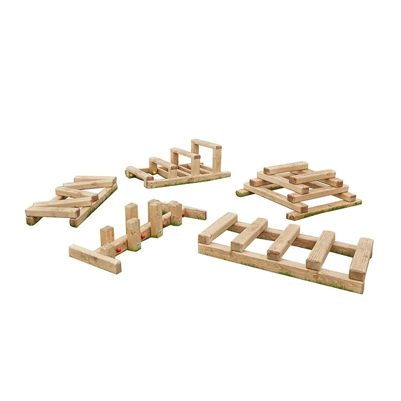 Core Balance Balancierparcours aus Holz – 5-teilig